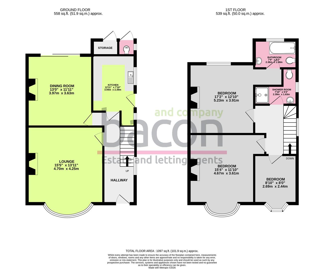 Floor Plan | House - Semi-Detached | Ethelwulf Road, Thomas A Beckett, Worthing, BN14 7NF | For Sale